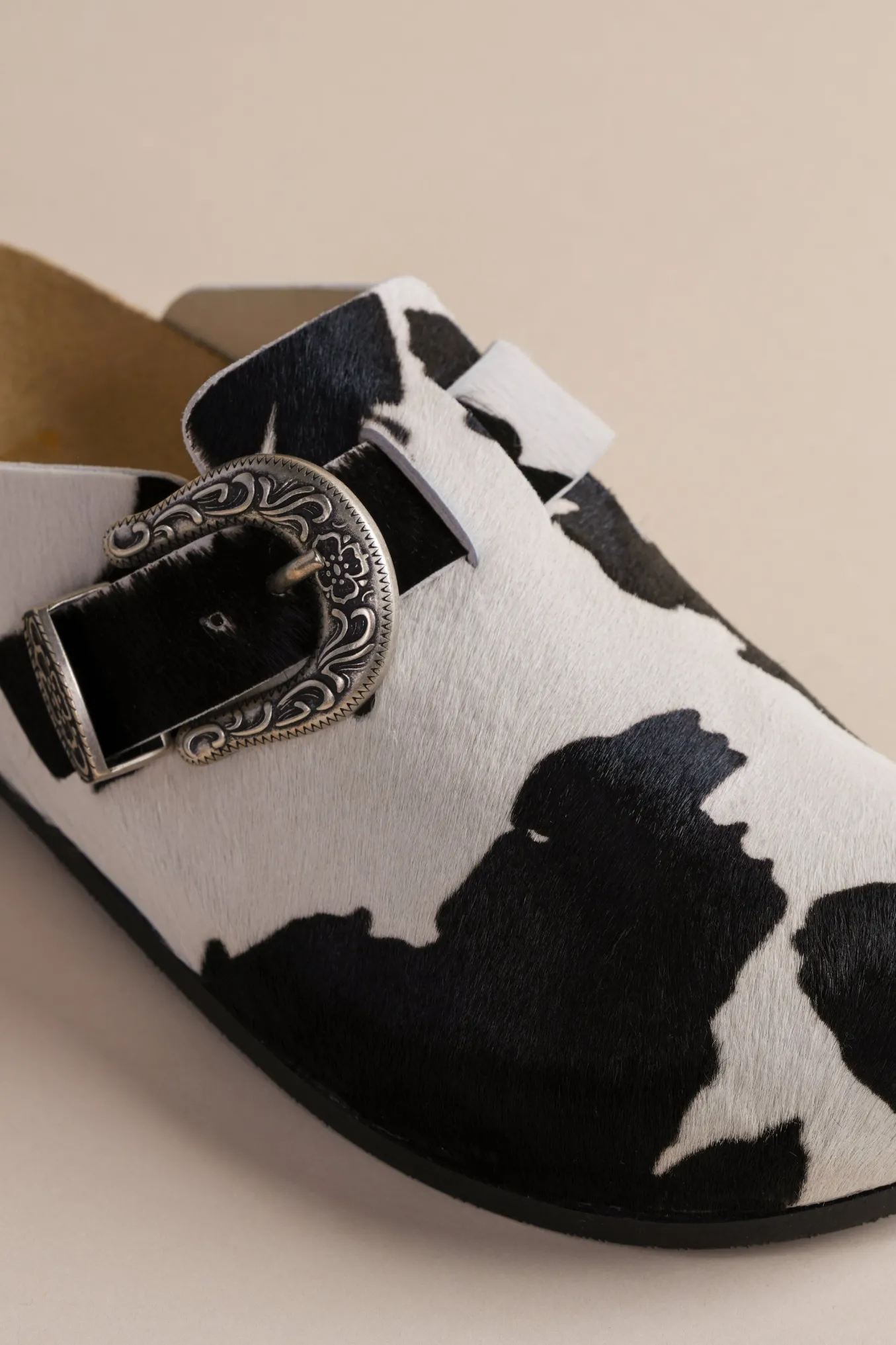 Women's Greg Shoe In Black Cow
