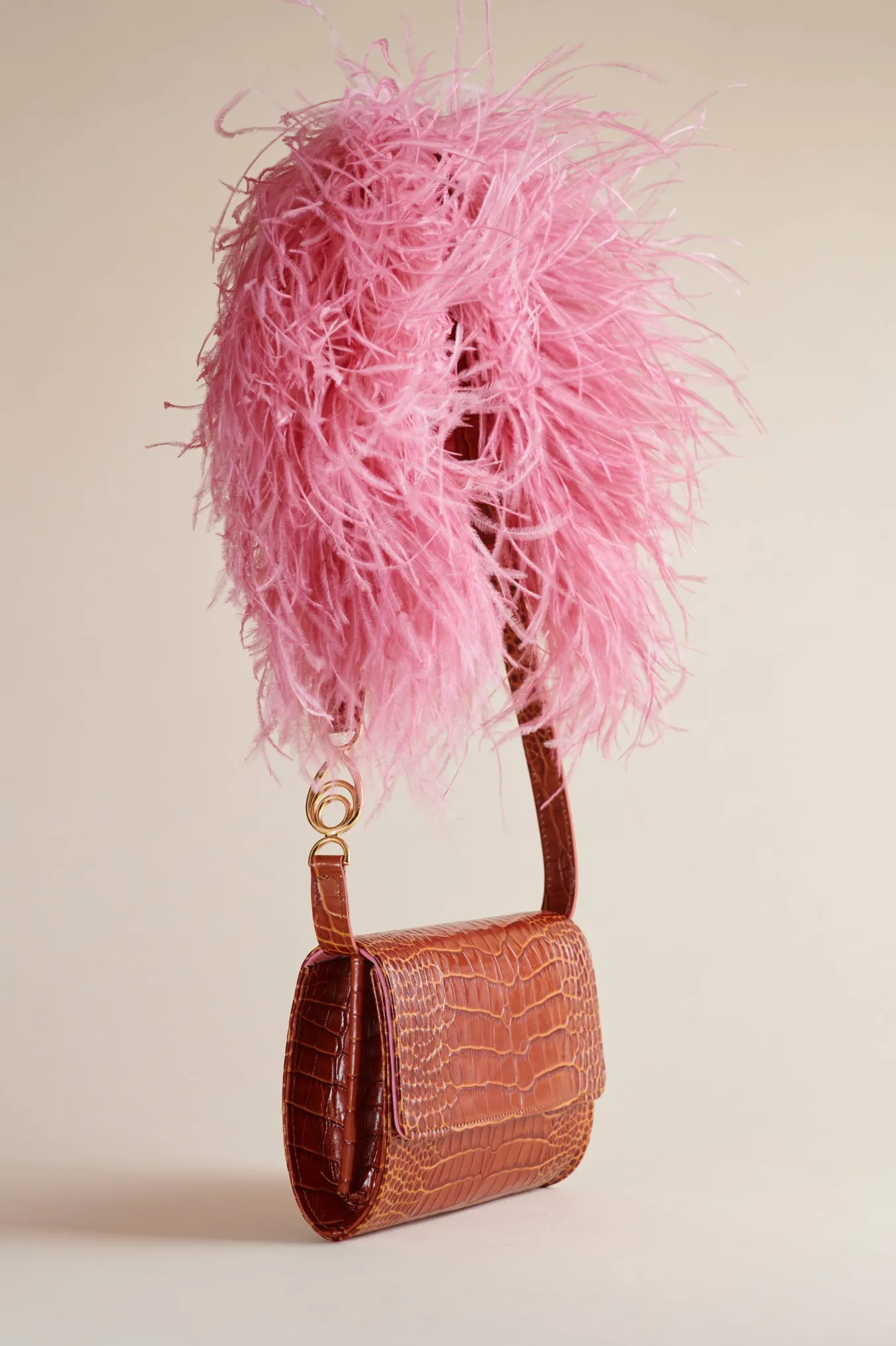 Lijadu Bird Bag In Cognac Croc