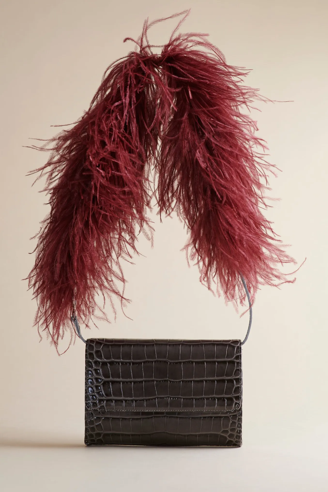 Lijadu Bird Bag In Grey Croc