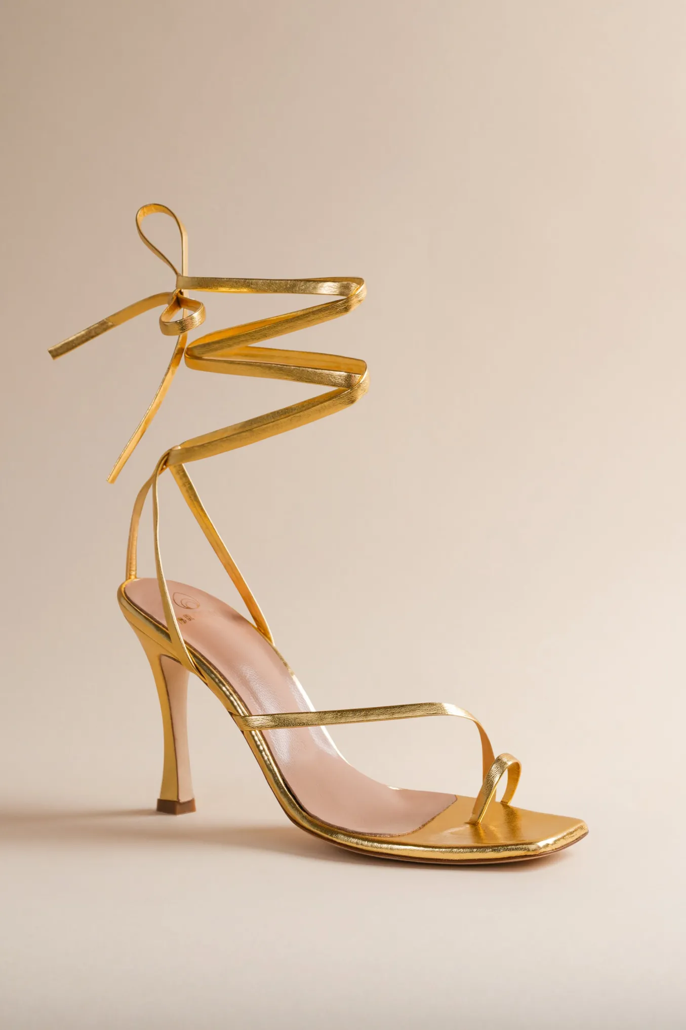 Bike Shoe In Gold